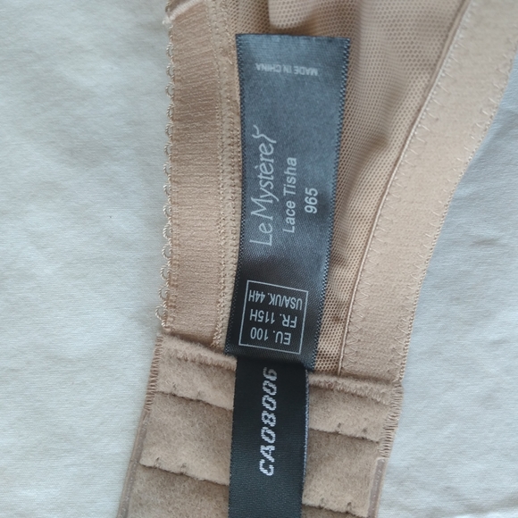 Le Mystere Lace Tisha 965 Bra, Natural Size 44H - Picture 6 of 7